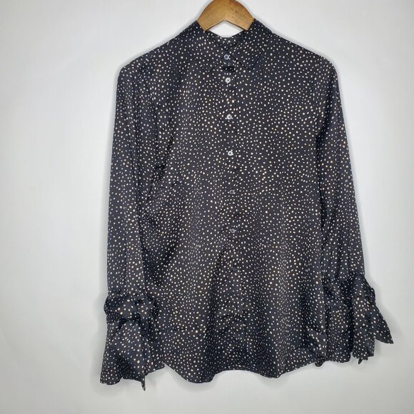 Chemise Blouse Banana Republic Dillion Taille XS - Blanche & Grise, Manches Longues | Neuve Avec étiquette